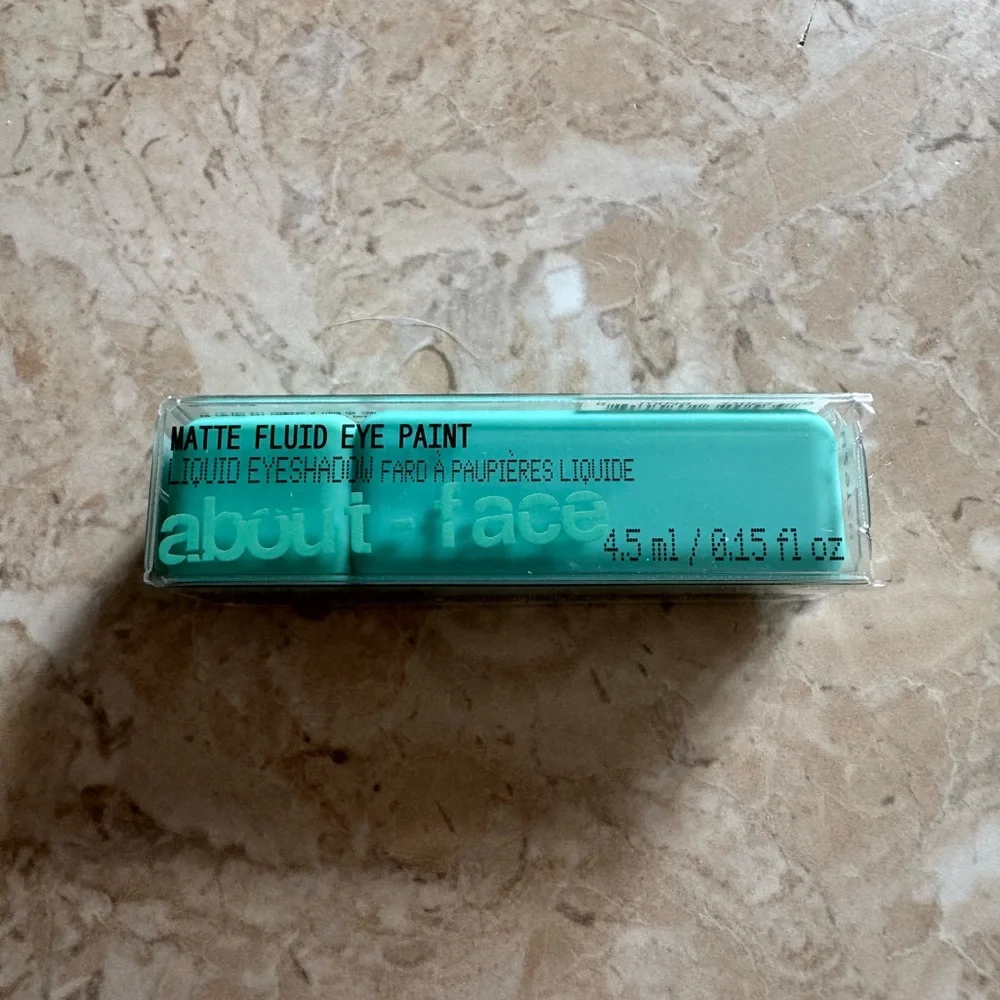about-face Matte Fluid Liquid Eyeshadow Eye Paint Replicant Matte Aqua NEW